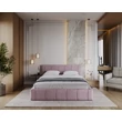 Kép 1/5 - Kárpitozott franciaágy keret - FLORIDA - pink Paris szövettel
