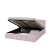 Kép 4/5 - Kárpitozott franciaágy keret - FLORIDA - pink Paris