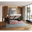 Kép 3/6 - Kárpitozott franciaágy keret - FRESIA - lazac Paris