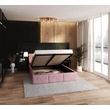 Kép 3/6 - Kárpitozott franciaágy keret - FRESIA - pink Paris