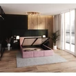 Kép 4/6 - Kárpitozott franciaágy keret - FRESIA - pink Paris