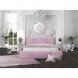 Kép 1/3 - Kárpitozott franciaágy keret - GEORGIA - pink színben