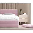 Kép 3/7 - Kárpitozott franciaágy keret - VIRGINIA - pink Paris