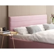 Kép 4/7 - Kárpitozott franciaágy keret - VIRGINIA - pink Paris