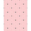 Kép 2/3 - Lux franciaágy gyerekeknek levehető leesésgátlóval: pink eco bőr keret, Diamond rózsaszín chesterfield koronás fekvő 2