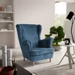 Kép 1/4 - Fotel - Maya 194 - prémium Poso sötétkék színű szövettel