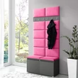 Kép 1/5 - Emi előszoba fogas grafit cipőtartóval - pink