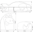 Kép 7/8 - 80x160 cm-es fekvőfelületű ágy méretei