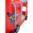 Kép 3/9 - Autóbusz formájú emeletes gyerekágy matraccal - Happy Bus RED