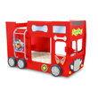 Kép 6/9 - Autóbusz formájú emeletes gyerekágy matraccal - Happy Bus RED