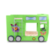 Kép 6/9 - Autóbusz formájú emeletes gyerekágy matraccal - Happy Bus GREEN