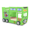 Kép 7/9 - Autóbusz formájú emeletes gyerekágy matraccal - Happy Bus GREEN