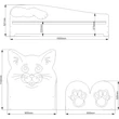 Kép 9/10 - 80x160 cm-es fekvőfelületű ágy méretei