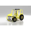 Kép 5/11 - Traktor formájú gyerekágy - Tractor - sárga