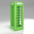 Kép 1/2 - Telefonfülke szekrény - zöld
