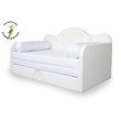 Romantic kanapéágy: fehér eco bőr keret - wextra fehér fekvő  3