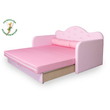 Kép 7/8 - Romantic kanapéágy: rózsaszín eco bőr keret - diamond puncs fekvő 7