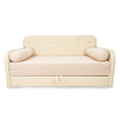 Kép 1/5 - Romeo kanapéágy: szürke eco bőr keret - bézs