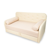 Kép 1/5 - Romeo kanapéágy: szürke eco bőr keret - beige