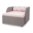 Kép 2/6 - Kárpitos fotelágy - szürke - rózsaszín Chesterfield - Rori Diamond