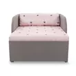 Kép 4/6 - Kárpitos fotelágy - szürke - rózsaszín Chesterfield - Rori Diamond
