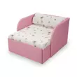 Kép 1/5 - Rori Diamond ágyneműtartós kárpitos fotelágy - rózsaszín pitypangos