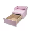 Kép 3/4 - Kárpitos fotelágy - világos rózsaszín - Rori Diamond