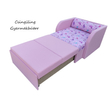 Kép 3/6 - Rori Sunshine ágyneműtartós kárpitos fotelágy: rózsaszín unikornis 3
