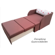 Rori Sunshine ágyneműtartós kárpitos fotelágy: csokibarna piros csillagos 4