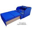 Rori Sunshine ágyneműtartós kárpitos fotelágy: kék Racing 3