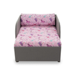 Kép 3/6 - Kárpitos fotelágy - szürke - rózsaszín pónis - Rori Sunshine