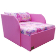 Kép 1/3 - Rori Sunshine ágyneműtartós kárpitos fotelágy - pink királylányos