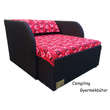 Rori Wextra ágyneműtartós kárpitos fotelágy: fekete piros szíves 3