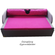 Kép 1/4 - Rori Sunshine ágyneműtartós kihúzható kanapéágy: szürke pink pöttyös Minnie