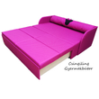 Rori Wextra ágyneműtartós kárpitos kanapéágy: pink pöttyös Minnie 2