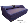 Rori Wextra ágyneműtartós kárpitos kanapéágy: szürke rózsaszín pöttyös Minnie 2