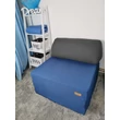 Kép 1/2 - Kihajtható szivacs fotelágy - pótágy: kék - grafit