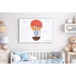 Kép 1/2 - Vászonkép - hőlégballon mintával