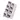 Ágytakaró gyerekágyra - gumipánttal rögzíthető - 110x180 cm - rózsaszín fekete cicás