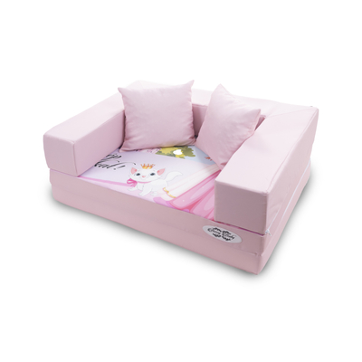 Berry Baby DIAMOND szivacs kanapéágy gyerek méretben: rózsaszín Princess