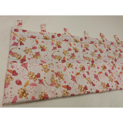 Falvédő gyerekszobába 160x60 cm: Sunshine rózsaszín macis