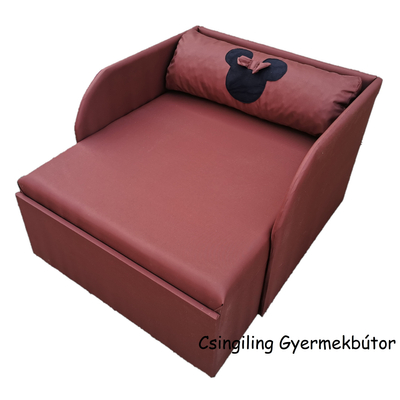 Rori Wextra ágyneműtartós kárpitos fotelágy - csokibarna Minnie