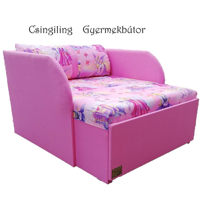 Rori Sunshine ágyneműtartós kárpitos fotelágy - pink királylányos