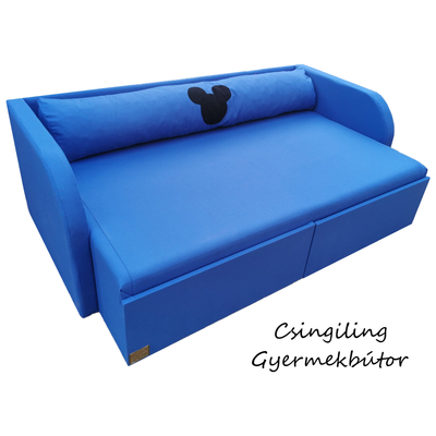 Rori Wextra ágyneműtartós kihúzható kanapéágy - királykék Mickey