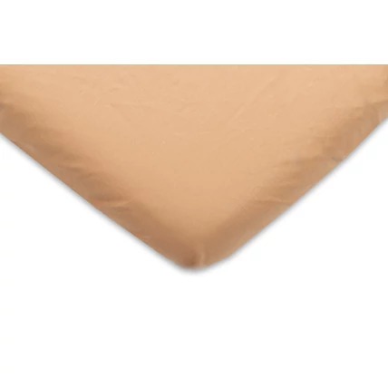 Pamut gumis lepedő gyerekágyra - 70x140 cm-es - bézs