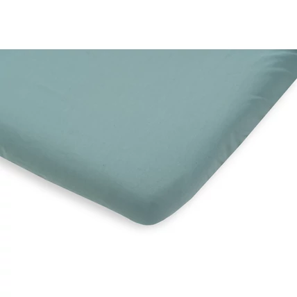 Pamut gumis lepedő gyerekágyra - 80x190 cm-es - mohazöld