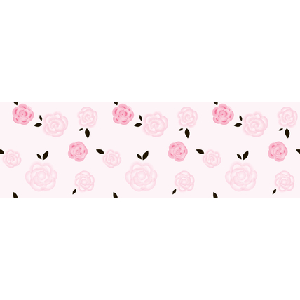 Ágytakaró gyerekágyra - gumipánttal rögzíthető - 70x140 cm - rózsaszín rózsás