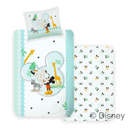 Ágyneműhuzat prémium minőségben babáknak - Disney Mickey