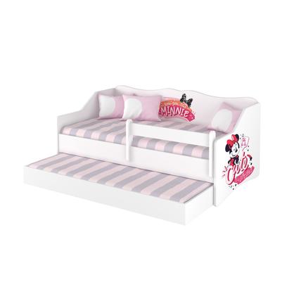 Pótágyas gyerekágy ágyráccsal - Disney Lulu - Minnie cute - fehér