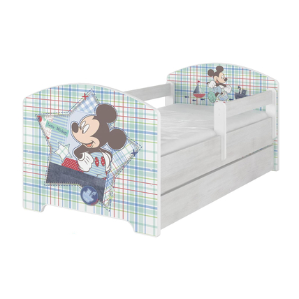 Ágyneműtartós gyerekágy ágyráccsal - Disney Oscar - Mickey Mouse